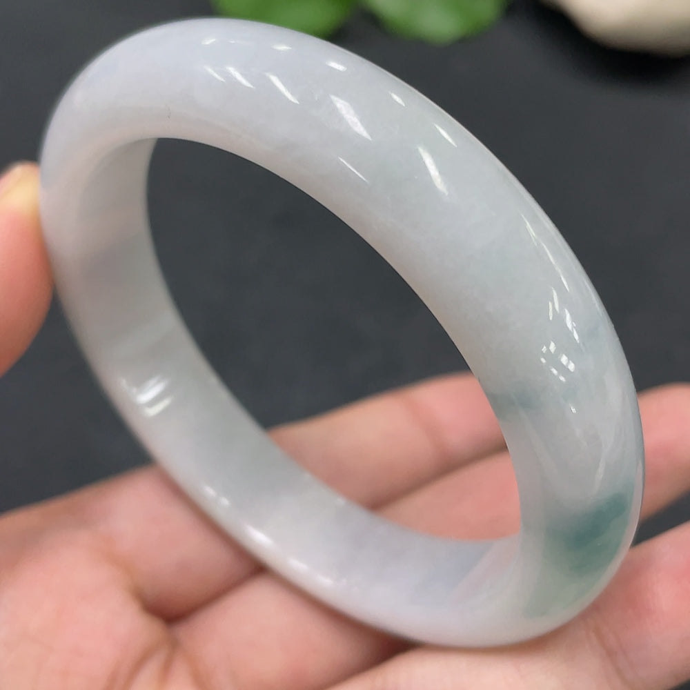 Jadeite Round Bangle Size 55.5 Total Weight 53.721g