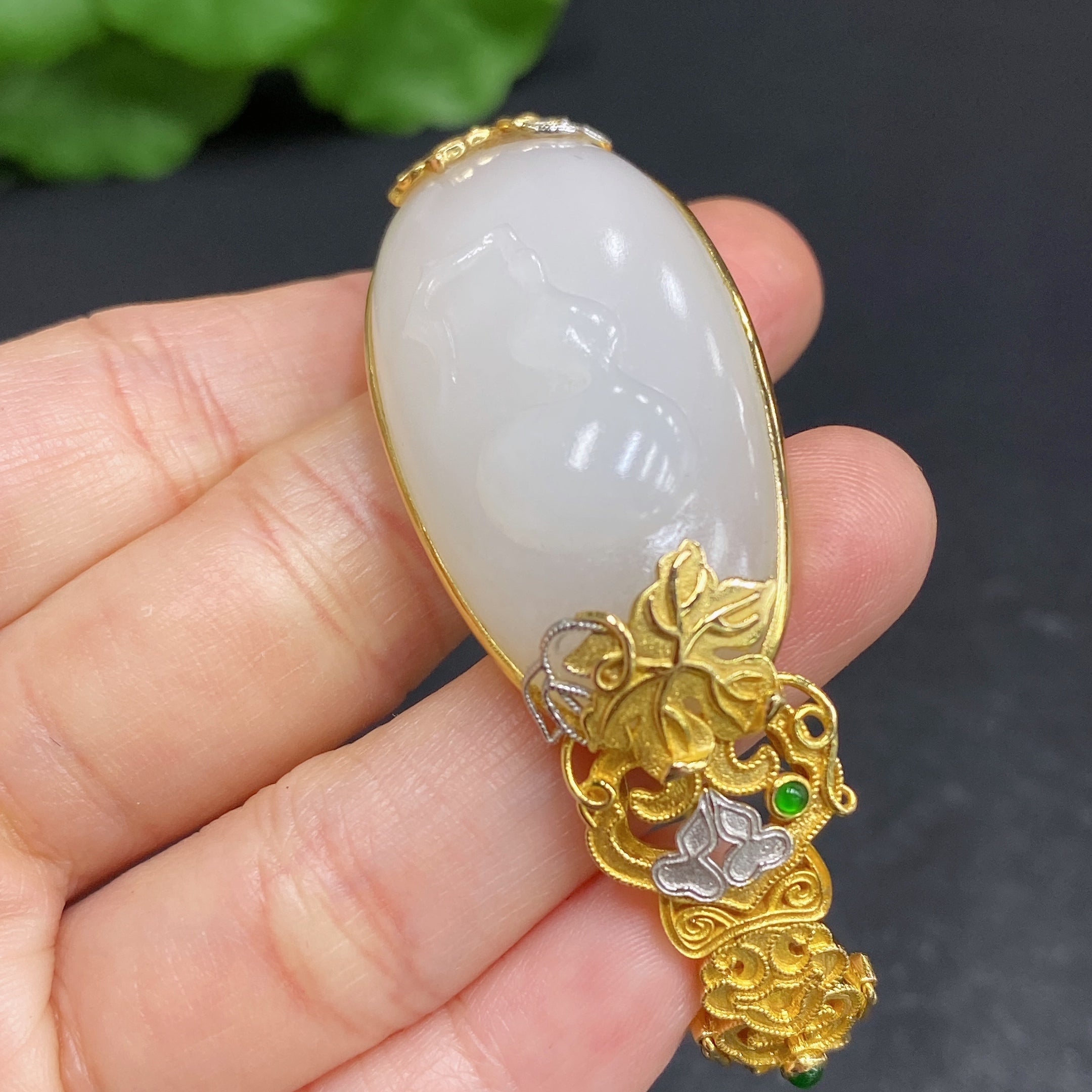 Hetian Jade Inlaid Bracelet