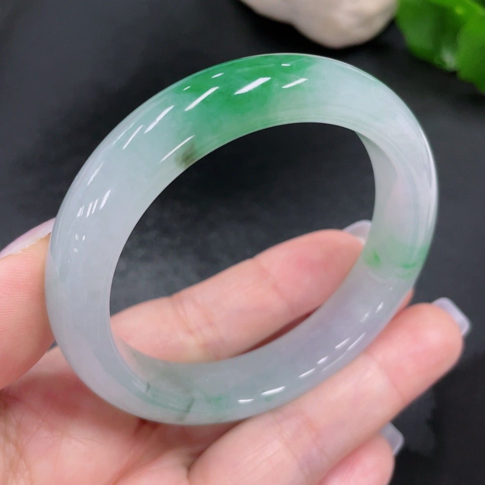 Jadeite Round Bangle Size 53.2 Total Weight Approx. 52.9g