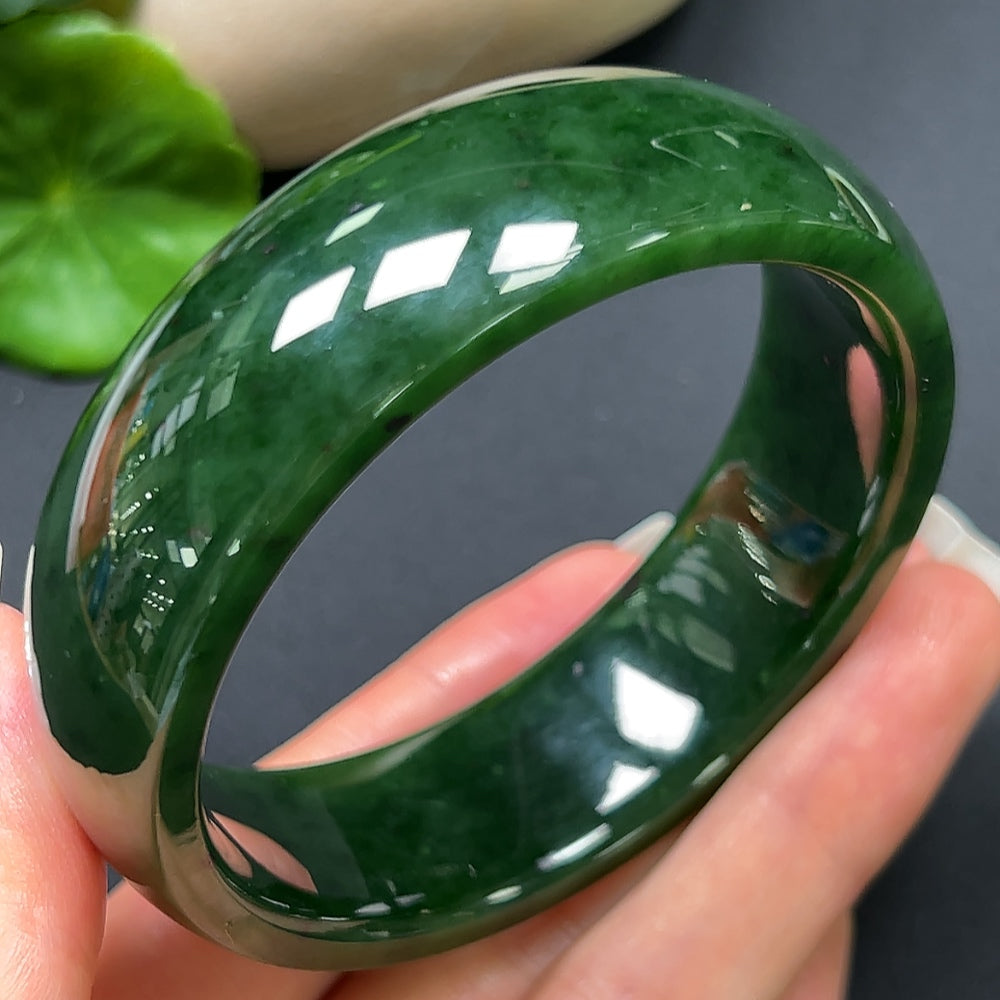 Hetian Jade Jasper Round Bracelet