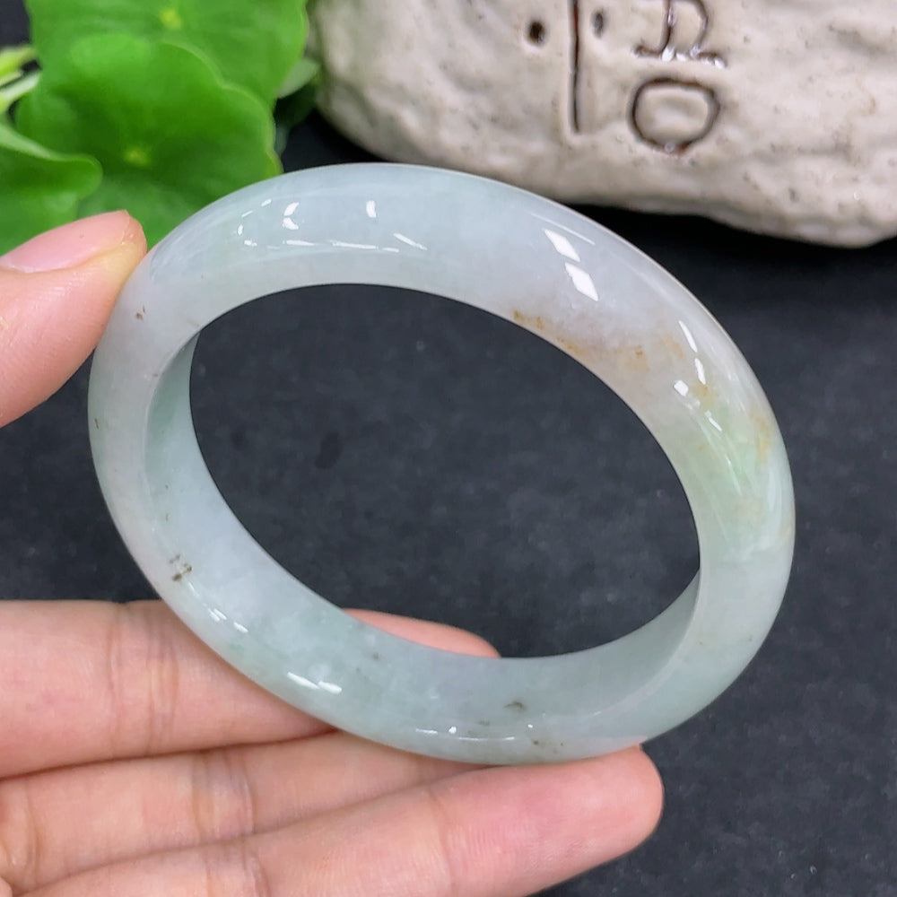 Jadeite Round Bangle Size 55.6 Total Weight Approx. 57.01g