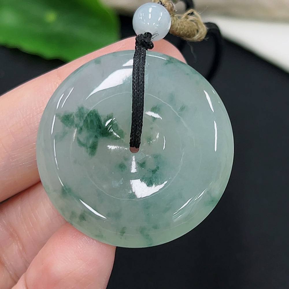 Jadeite Safety Buckle Pendant (Including Rope Weight)