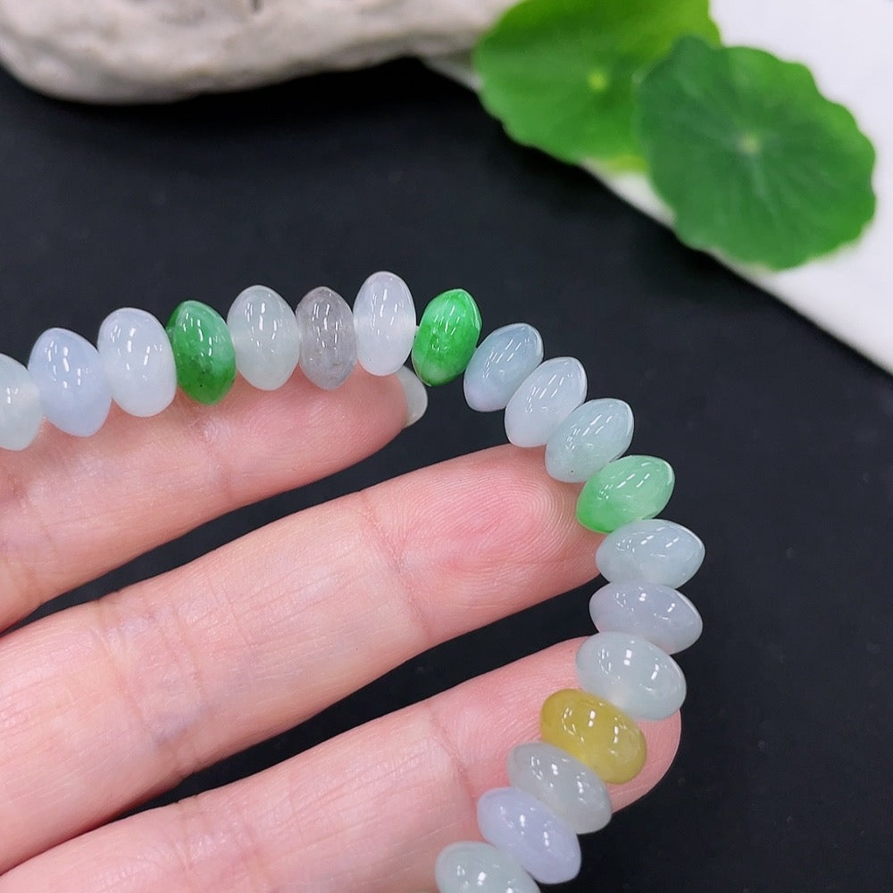 Jadeite Bracelet, . 8.9mm, . | Huiliu Certified