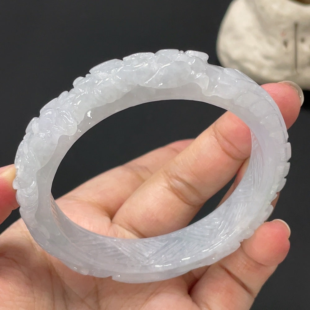 Jadeite Bangle Set Size 55.8 Total Weight Approx. 125.22g