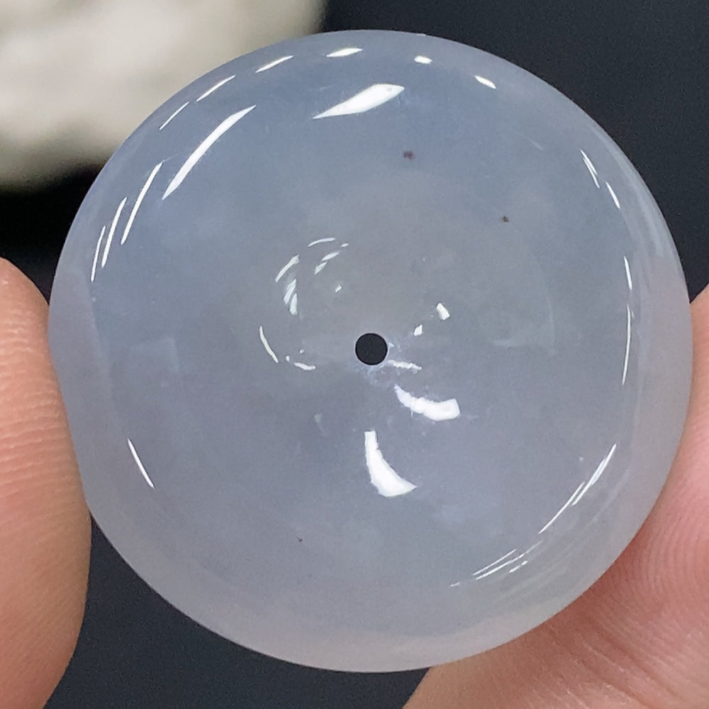 Jadeite Pendant Peace Button Total Weight Approx.11.26g