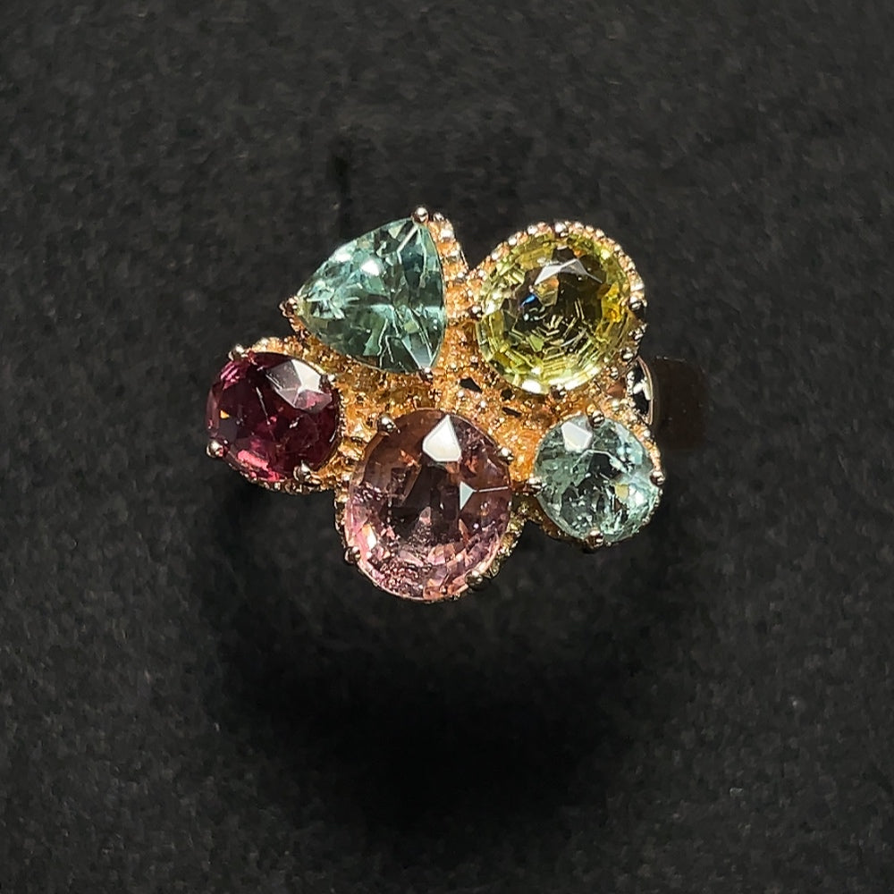 18K Gold Tourmaline Ring