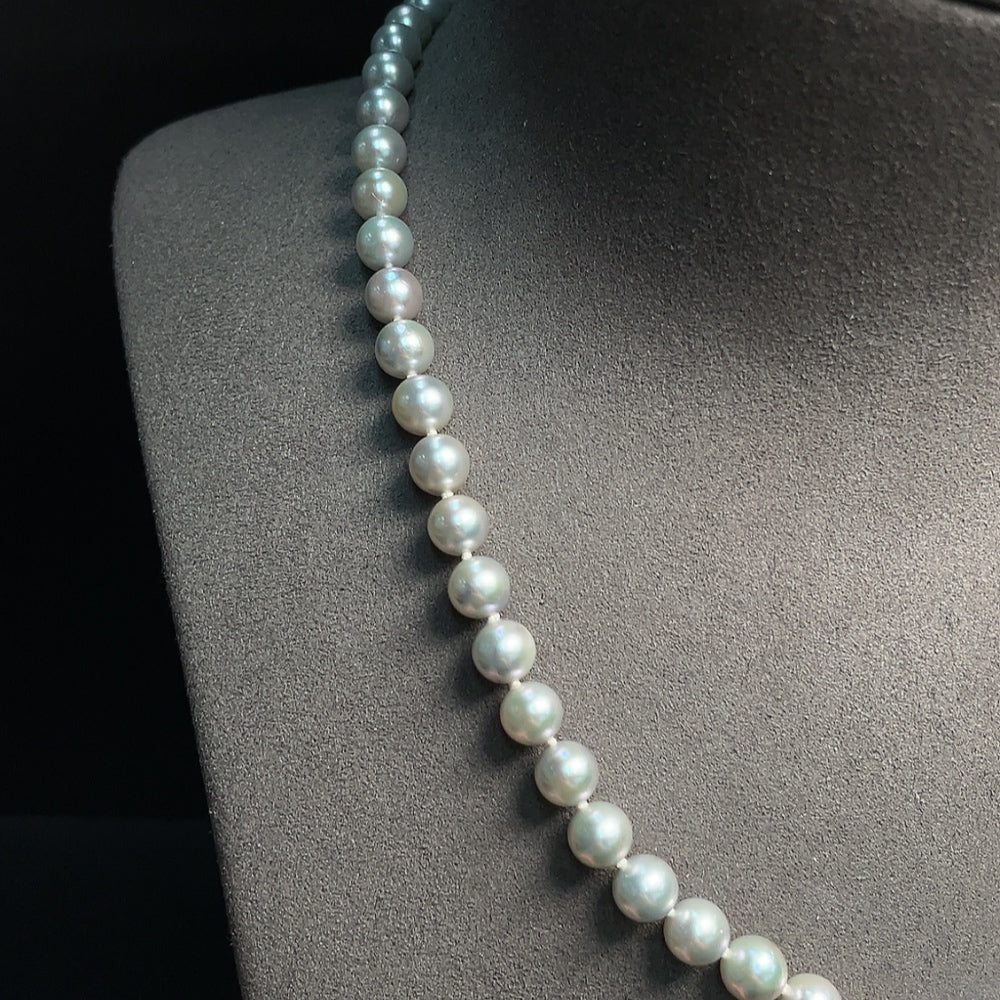 Seawater Pearl Necklace Non-Gold Color Origin Undetermined Total Weight Approximately 27.86g Size About 6.7mm