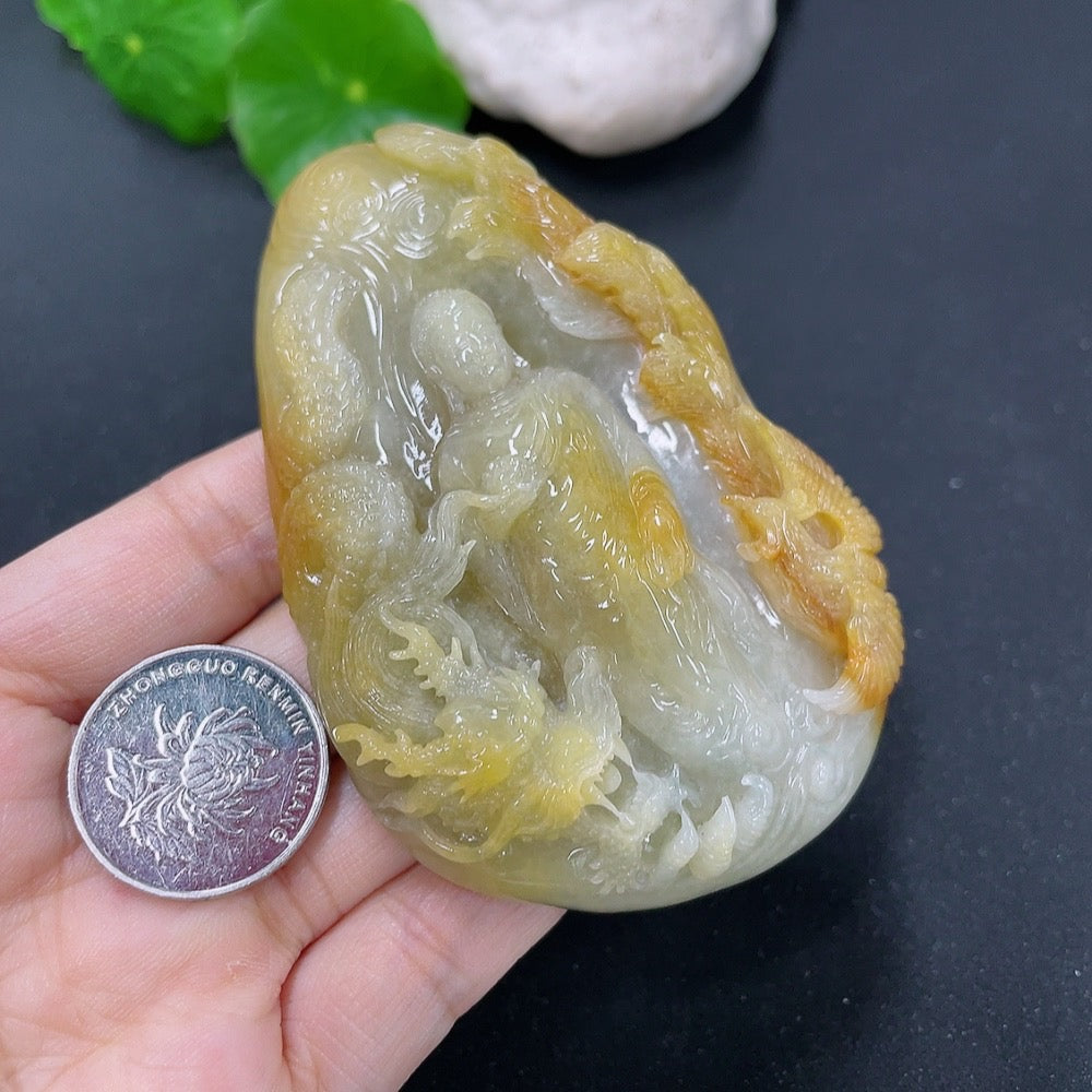 Jadeite Pendant Buddha Amulet