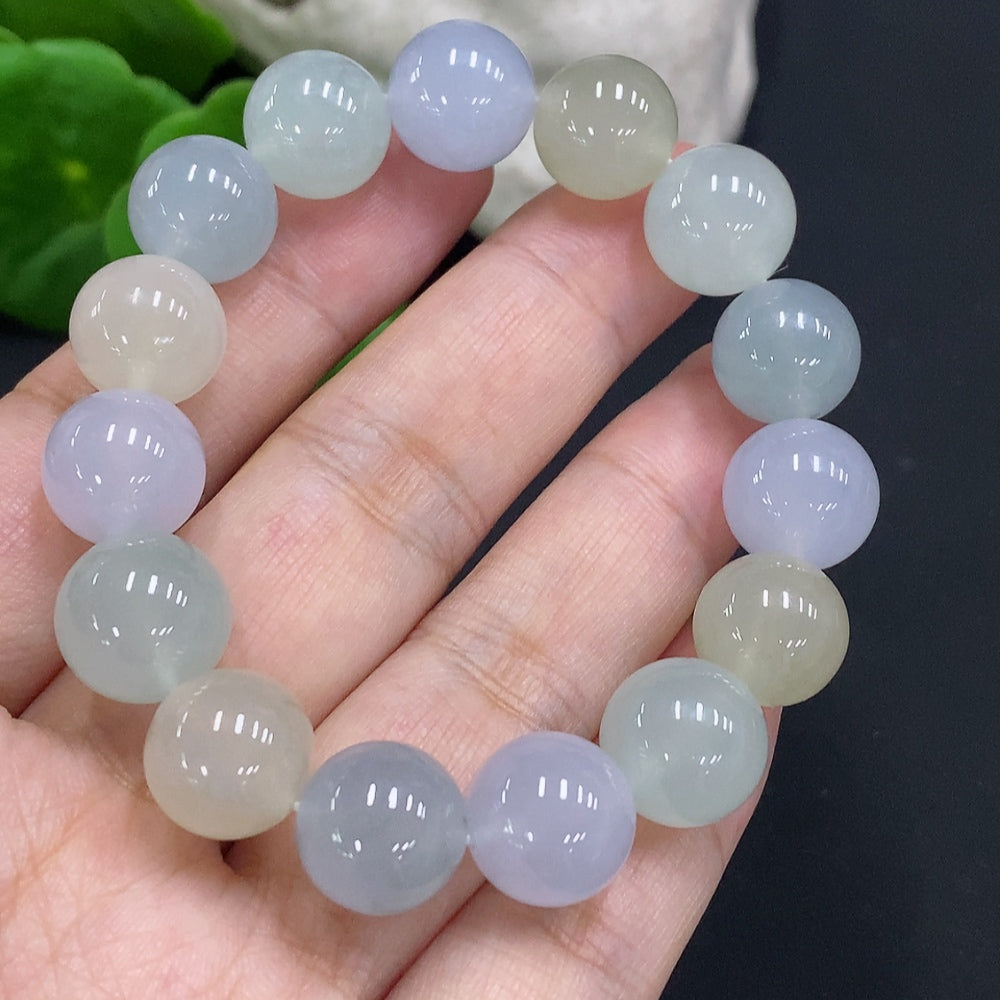 Jadeite Beaded Necklace Approx. 11.6mm Total Weight Approx. 45g