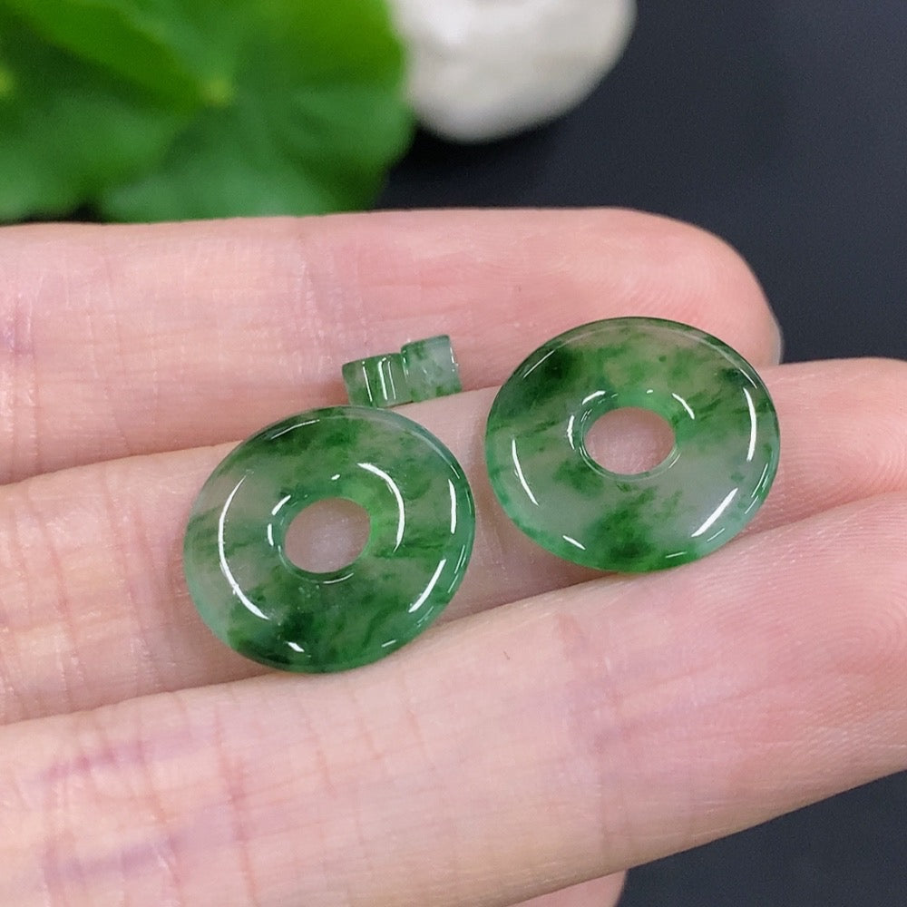 Jadeite Mother-Child Pendant Set Sell as a Lot