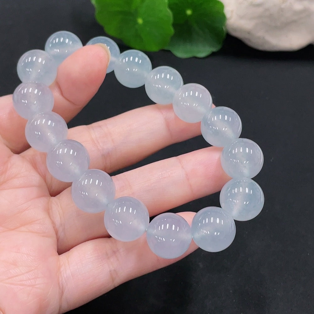 Jadeite Bracelet Size 12.6mm Approx. Total Weight 57.2g Approx. [Total Value: $18,394 USD]