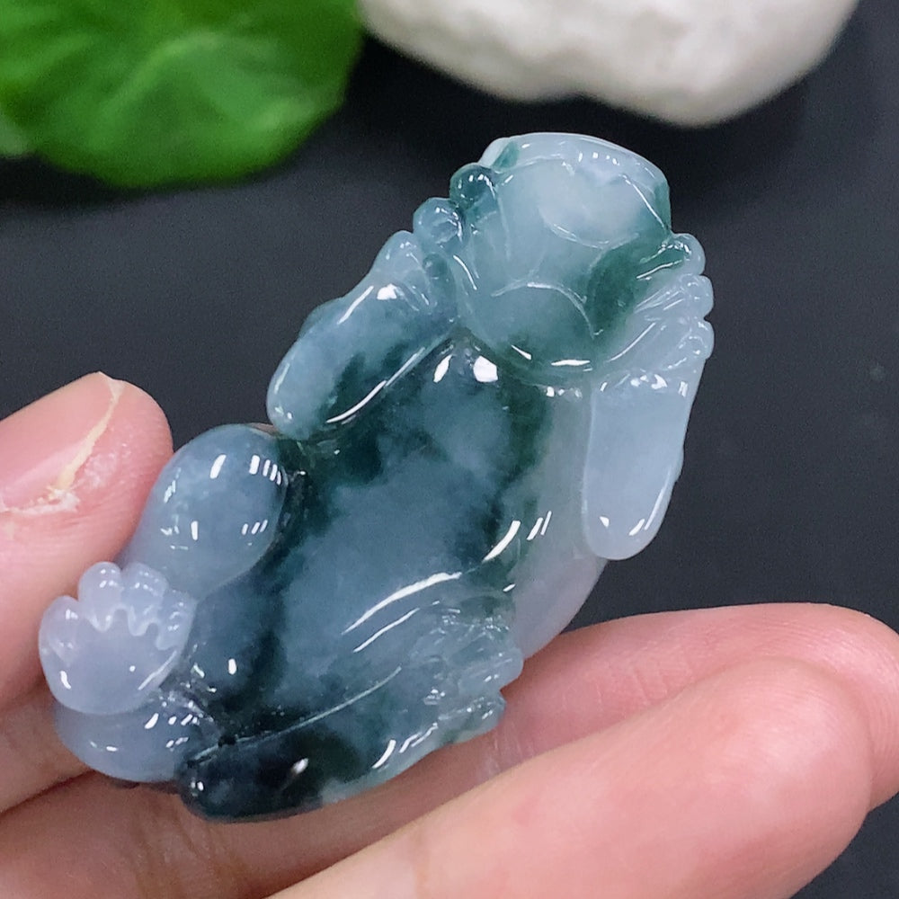 Jadeite Pi Xiu Pendant, Total Weight Approx. 27.7g