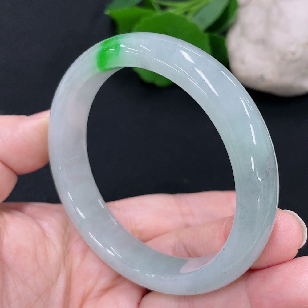 Jadeite Round Bangle Size 56 Total Weight Approx. 52.2g