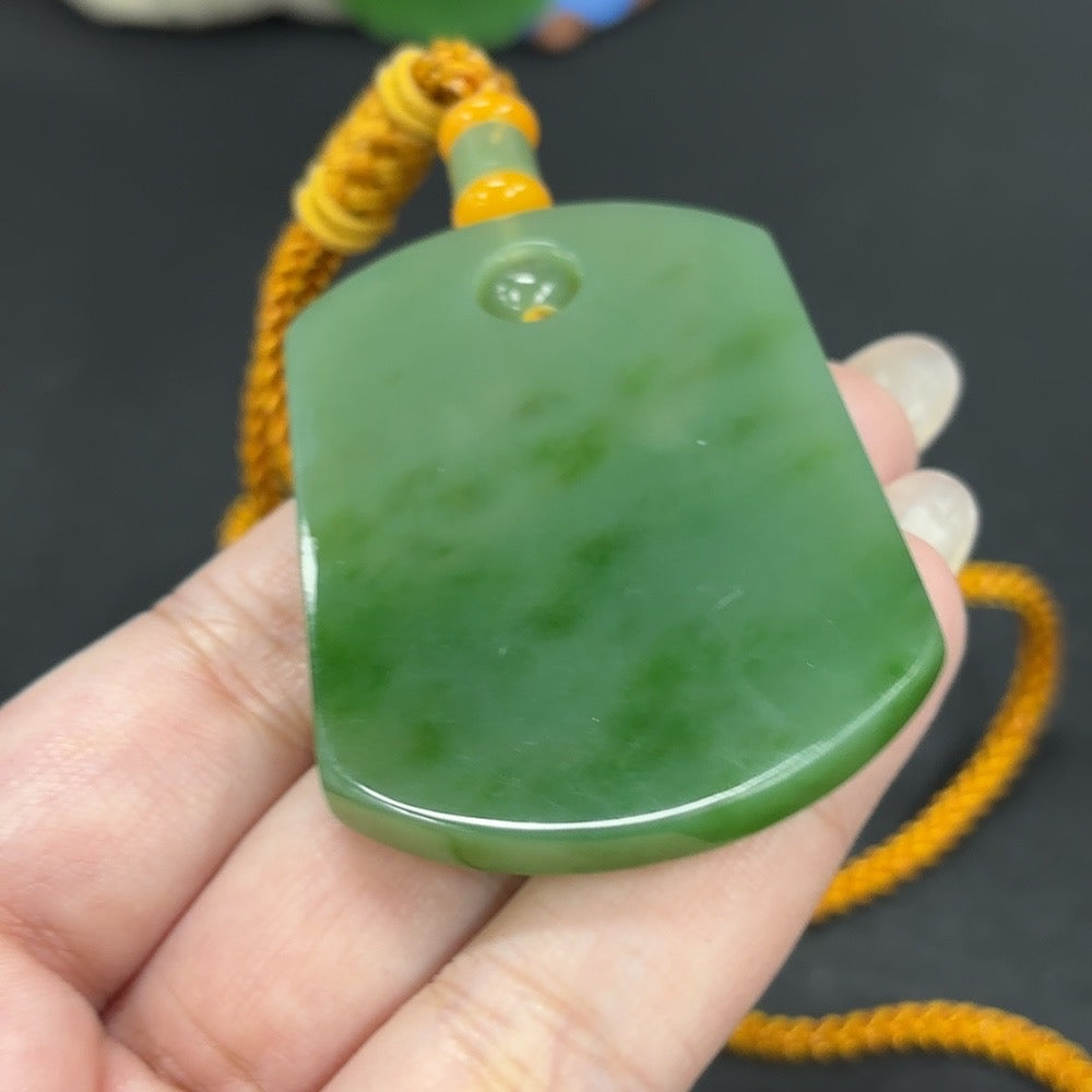 Hetian Jade Plain Pendant