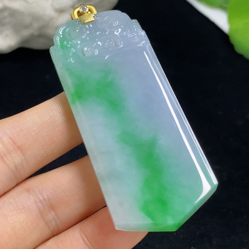 Jadeite Antique Pendant 18k Non-Diamond