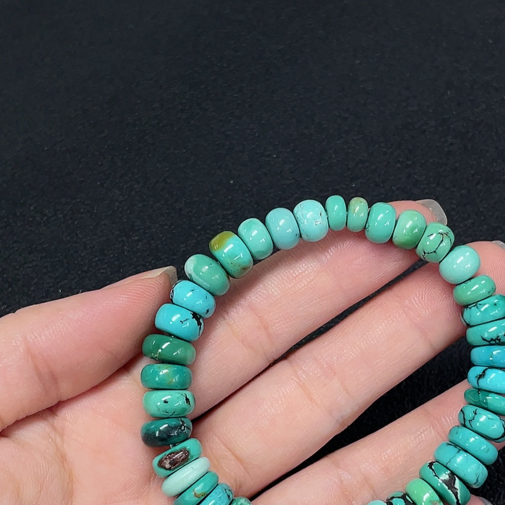 Turquoise Bracelet 6.2-9.9mm Approx. Color Origin Undetermined Contains Other Mineral Components