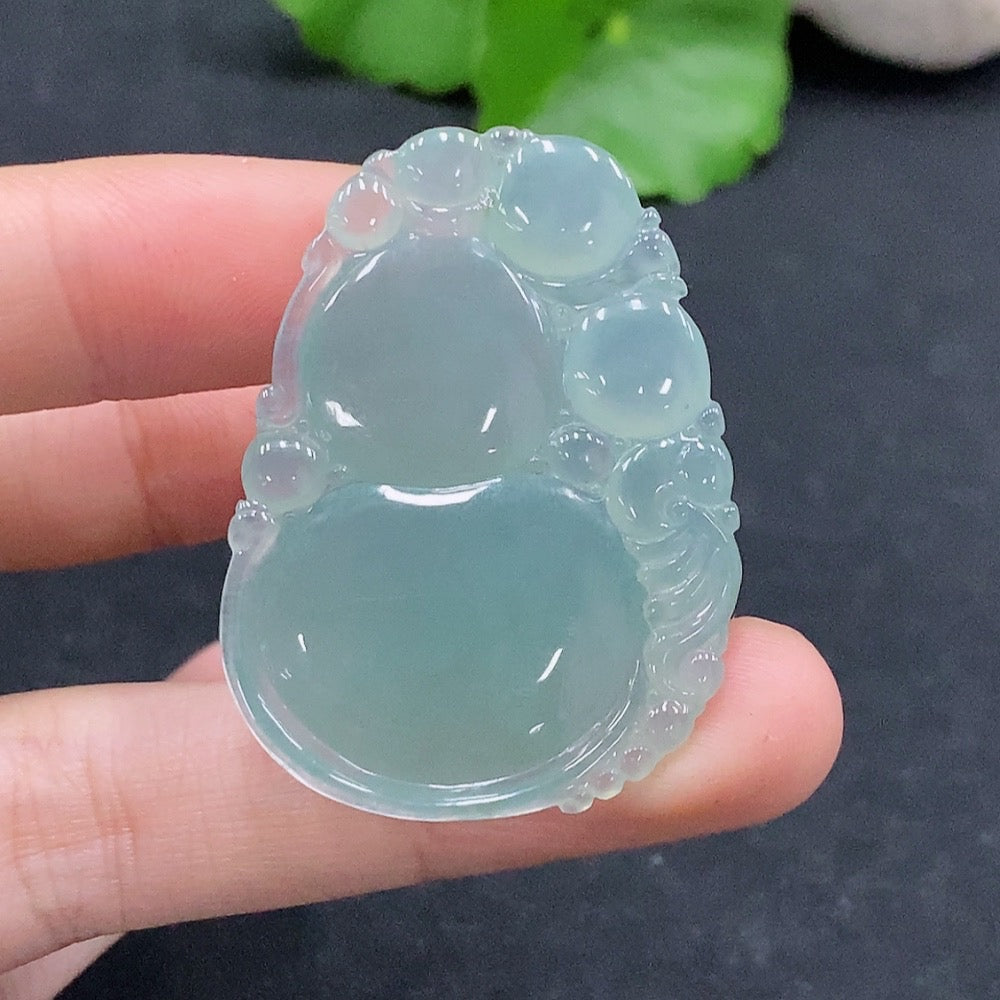 Jadeite Gourd Pendant Total Weight Approx. 11.34g