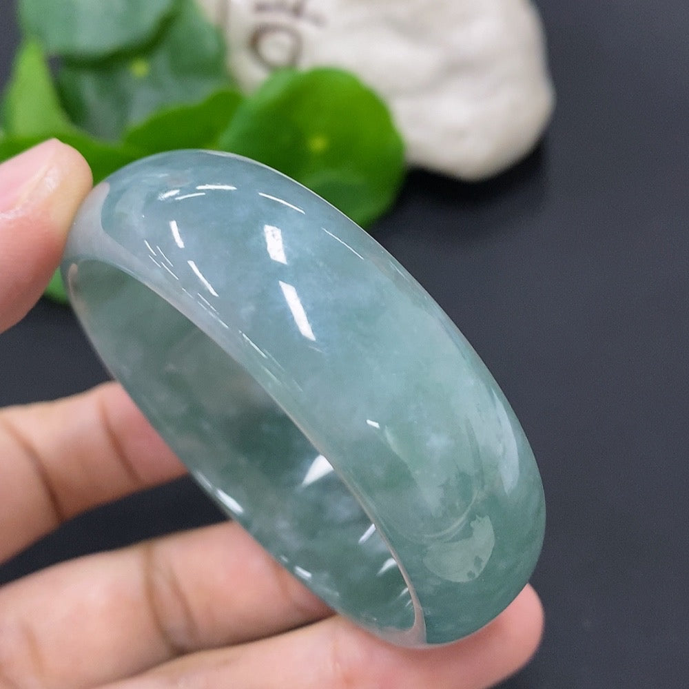 Jadeite Concubine Bracelet Size 54/49 Total Weight Approx. 46.2g