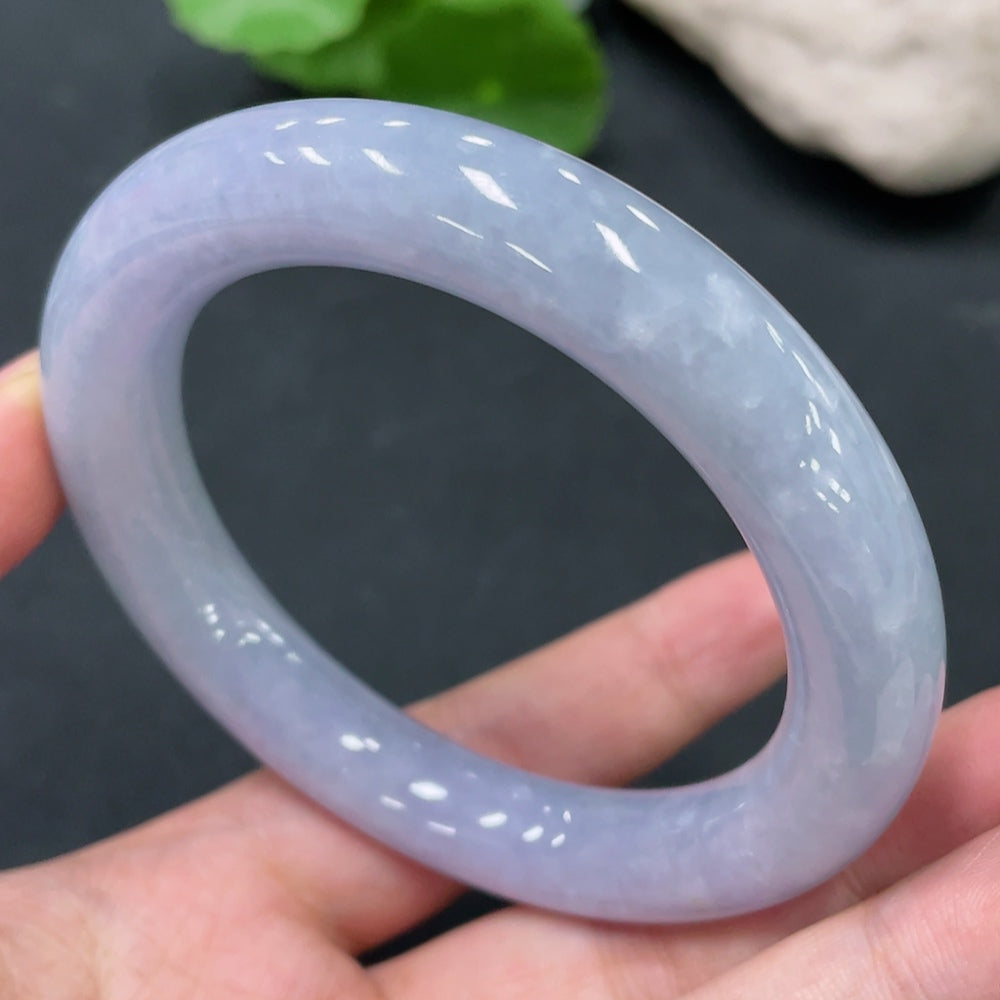 Jadeite Round Bangle Total Weight Approx.75.06g Size 57.6
