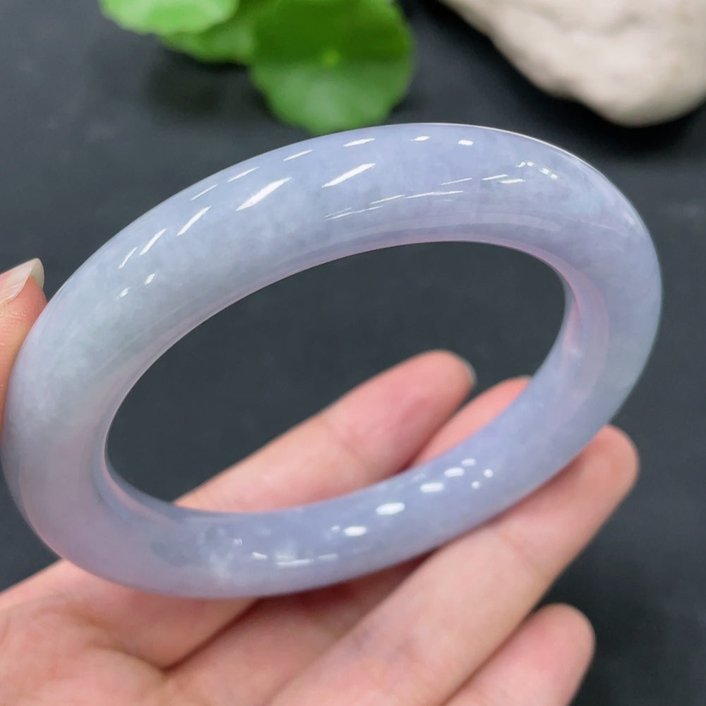 Jadeite Round Bangle Total Weight Approx.75.06g Size 57.6