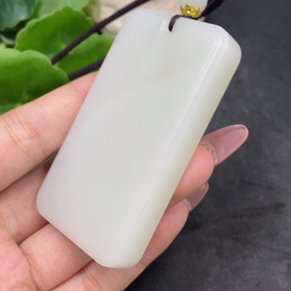 Hetian Jade Plain Pendant Non-Gold