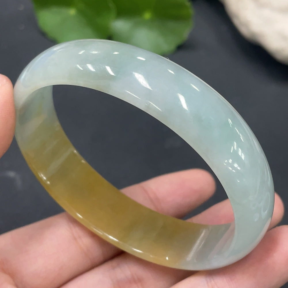 Jadeite Concubine Bracelet Size 58.8/51mm Undetermined Color Origin Total Weight 42.219g