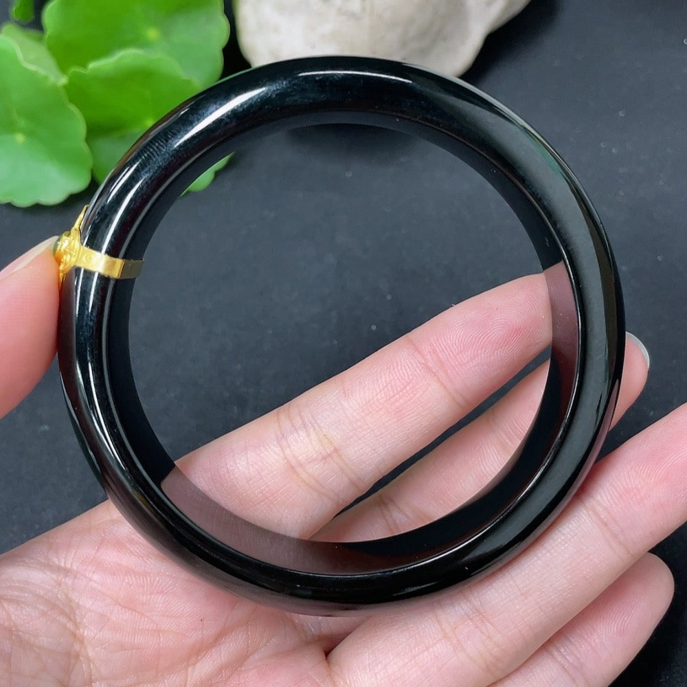 Hetian Jade Round Bracelet Gold Content 99%