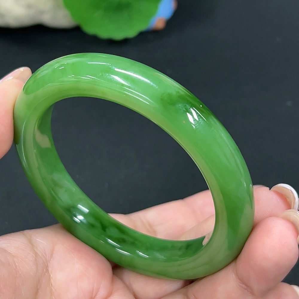 Hetian Jade Round Bracelet Size 57.1 Total Weight Approx. 58.9g