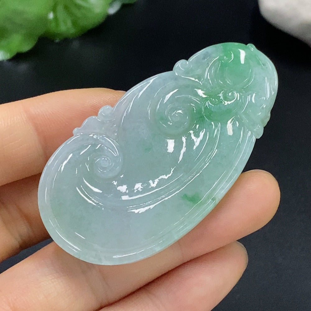 Jadeite Ruyi Pendant Total Weight About 31.34 Grams
