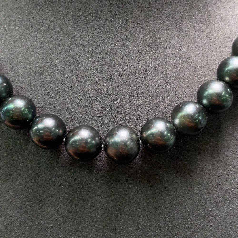 Seawater Pearl Necklace Total Weight Approx. 78.34g Size 10.6-12.4mm Non-Gold Setting with White Pearls