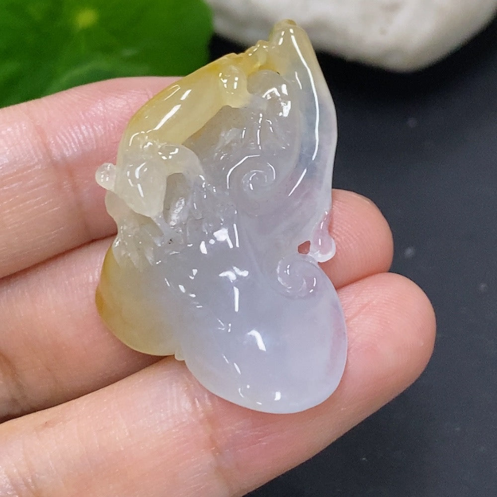 Jadeite Now and Then Pendant