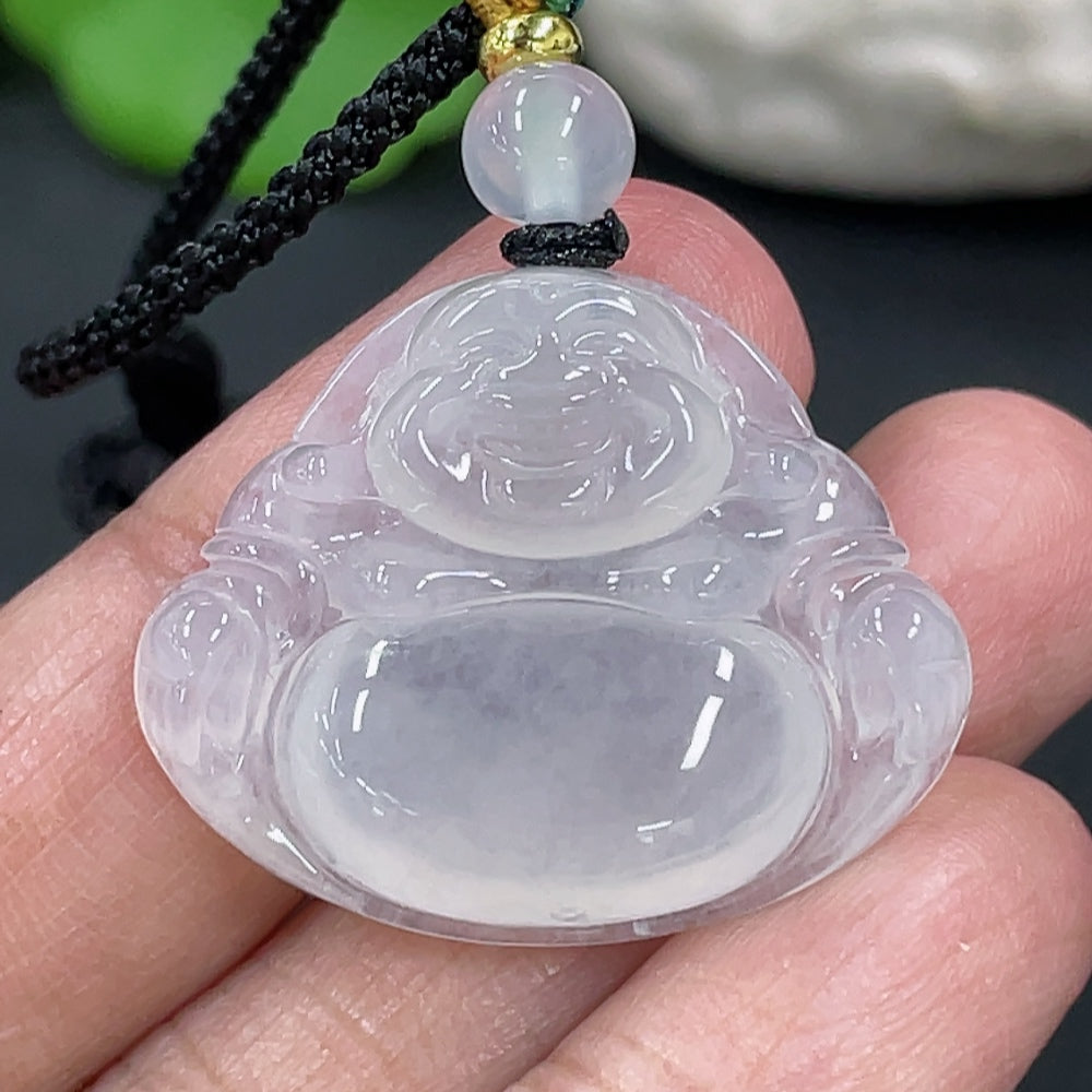 Jadeite Buddha Pendant Total Weight Approx.8.84g Beads Non-A Non-Gold