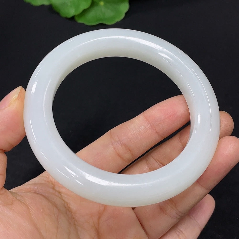 Hetian Jade Round Bracelet