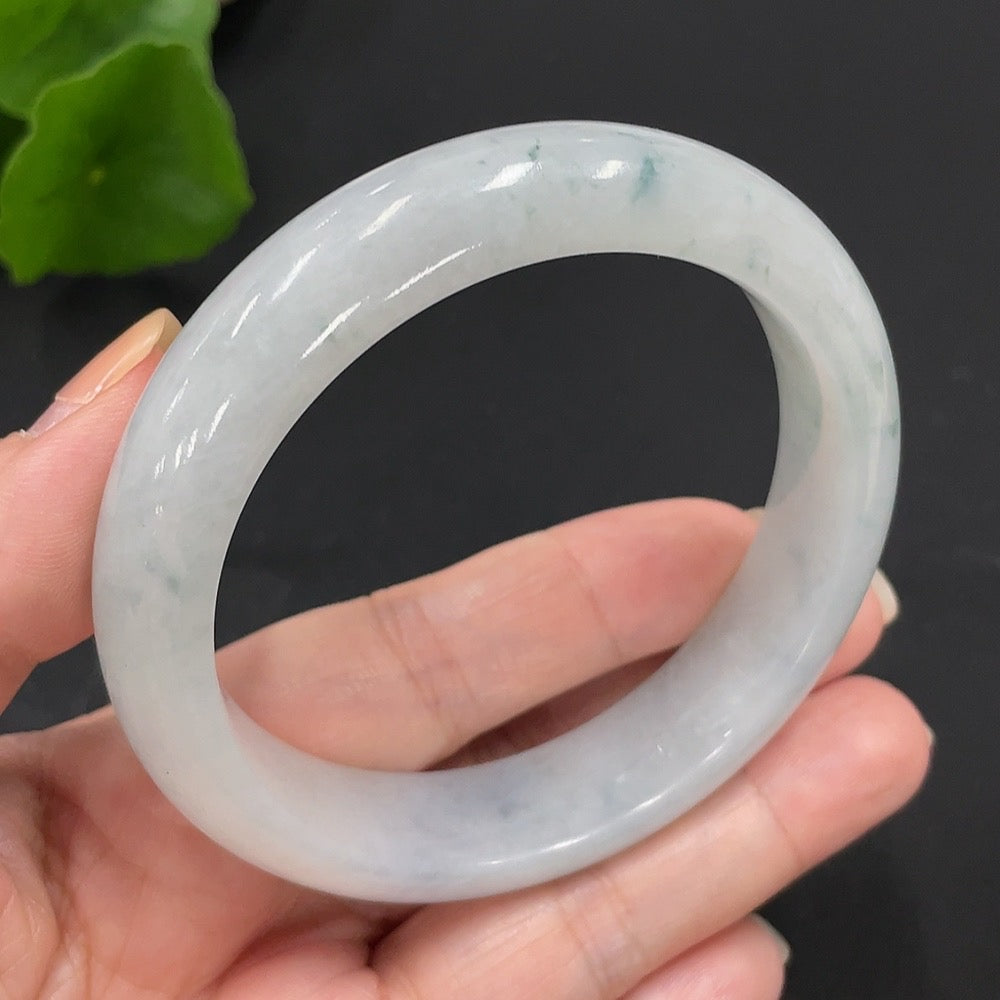 Jadeite Round Bangle Size 57.4 Total Weight 63.155g