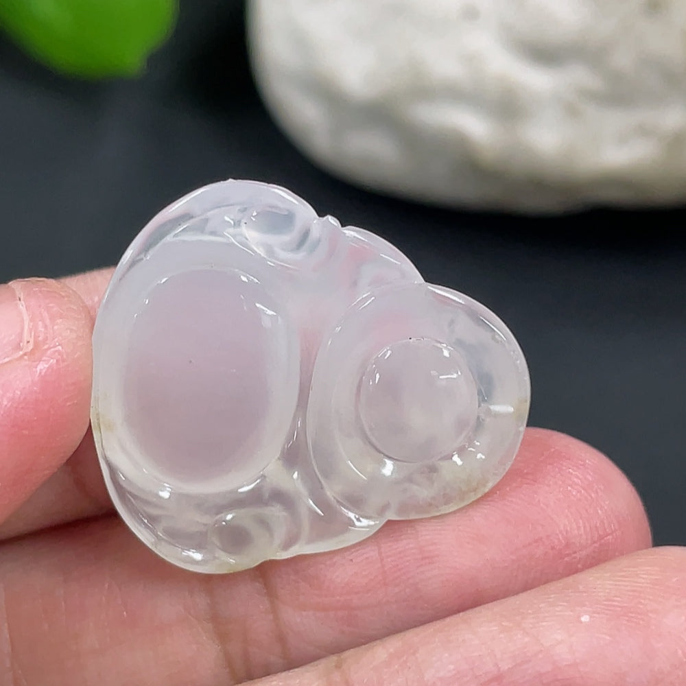 Jadeite Buddha Pendant, Total Weight Approx. 4.55g