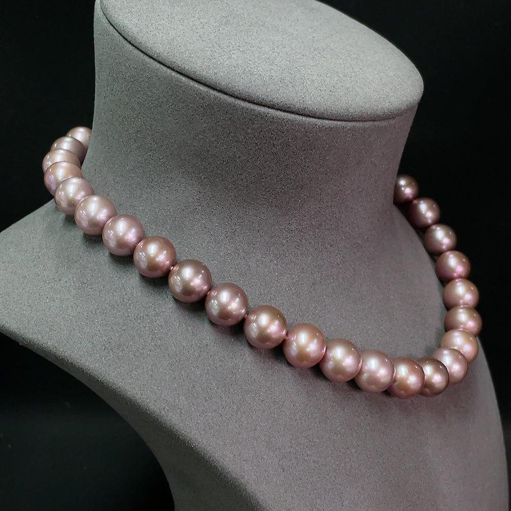 Pearl Necklace Non-Gold Total Weight Approx. 92.20g Size 12-12.8mm