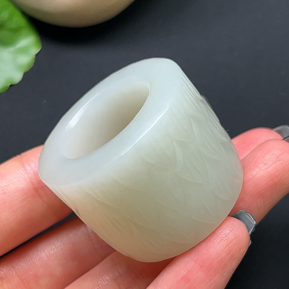 Hetian Jade Thumb Ring