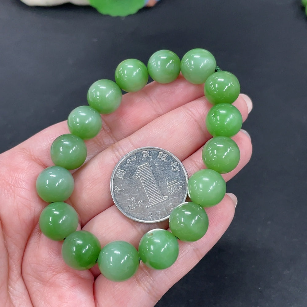 Hetian Jade Bracelet, Approx. 12mm, Total Weight Approx. 42.1g