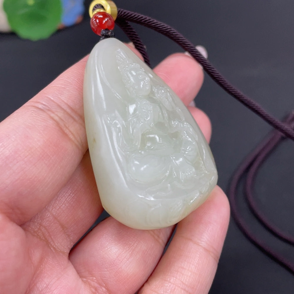 Hetian Jade Pendant Guanyin