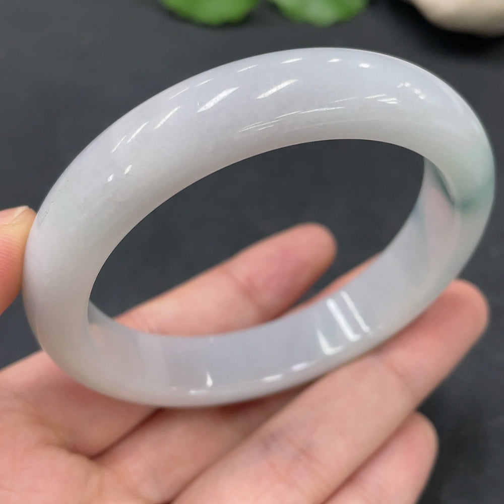 Jadeite Round Bangle Size 55.5 Total Weight 53.721g