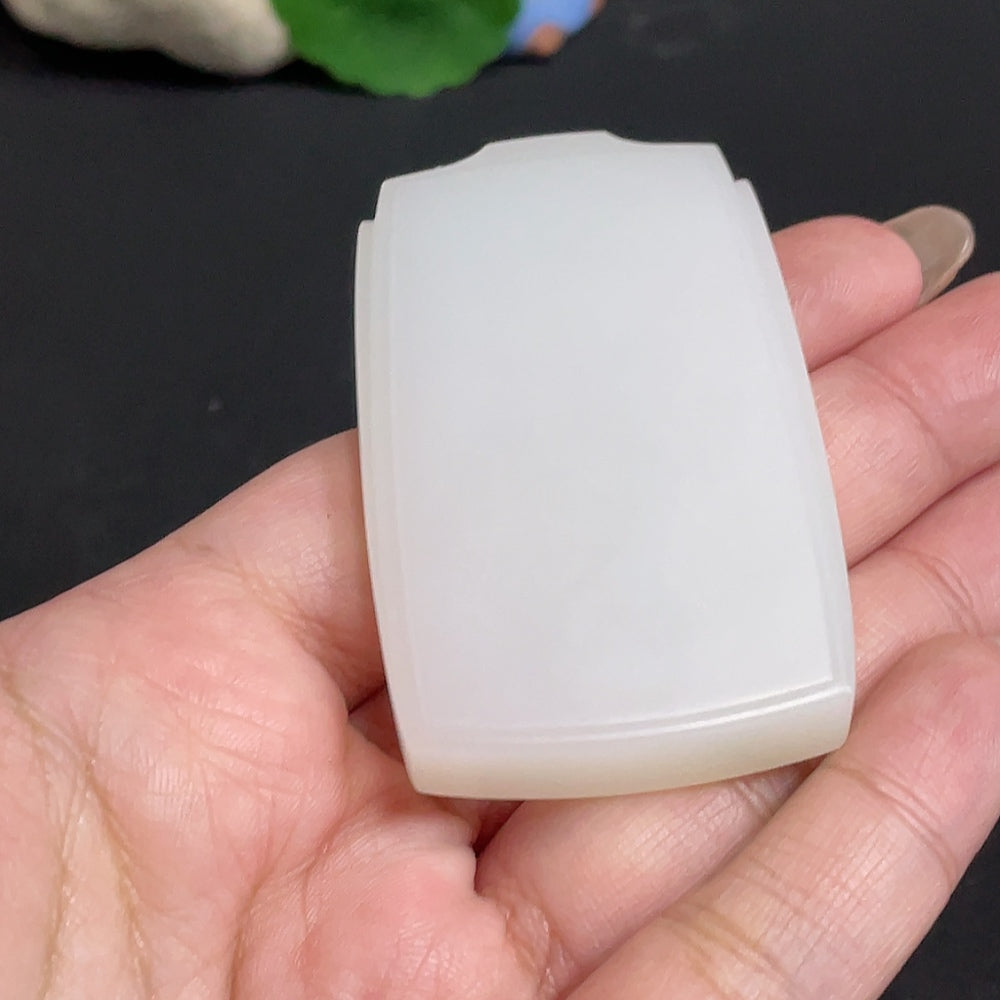 Hetian Jade Pendant Plain Pendant Total Weight Approx. 60.2g