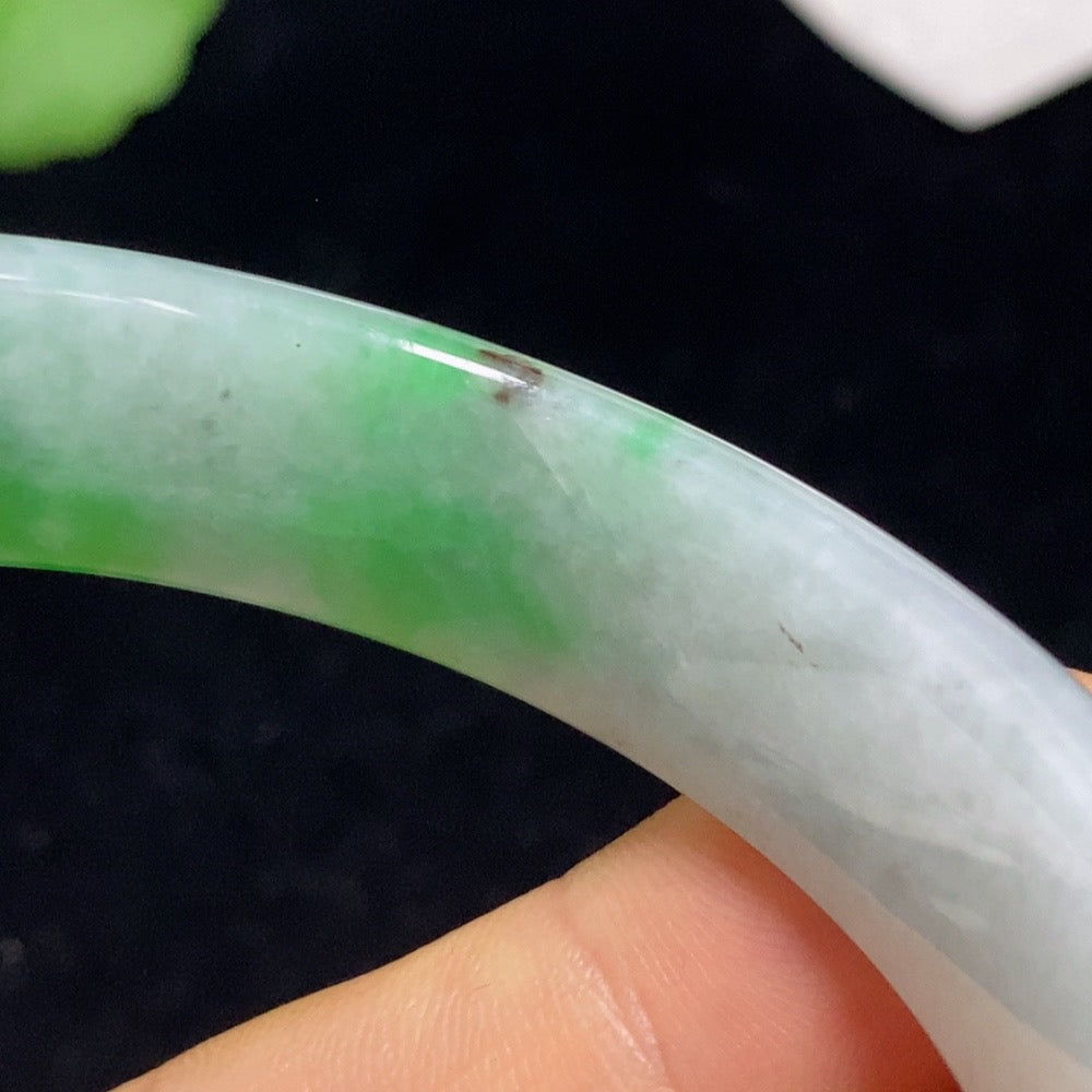 Jadeite Round Bangle Size 54.7 Total Weight Approx. 56.98g
