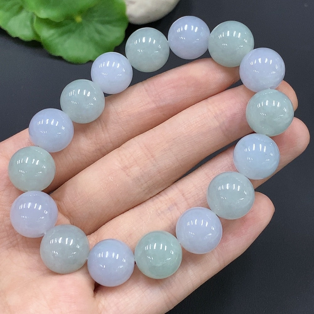 Jadeite Bead Necklace Approx. 12.6mm 55.672g