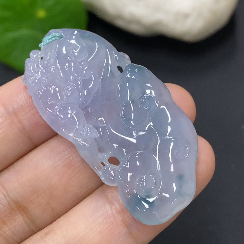 Jadeite Ruyi Pendant Total Weight Approx. 11.6g