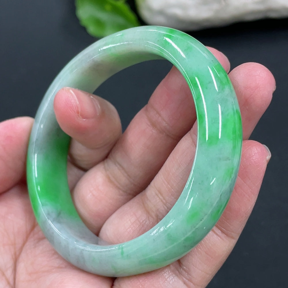 Jadeite Concubine Bracelet Total Weight Approx. 44.9g Size 53.5/47.6