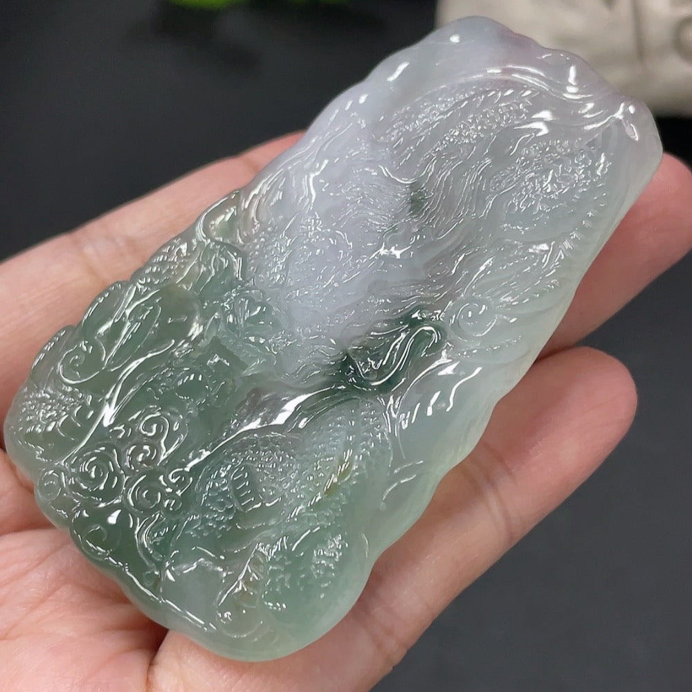 Jadeite Dragon Pendant, Approx. 32.15g