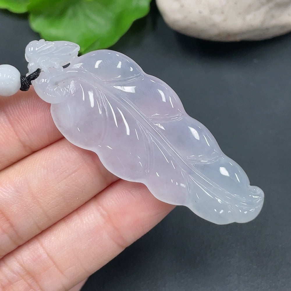 Jadeite Leaf Pendant Total Weight 16.072g