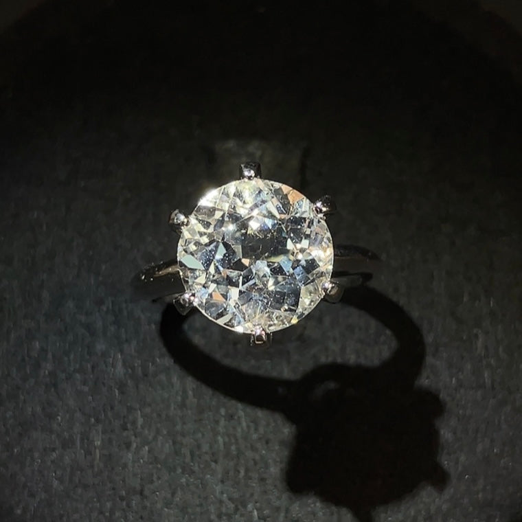 Danburite Ring in 18K Gold, Size 11, Approx. 4.5g