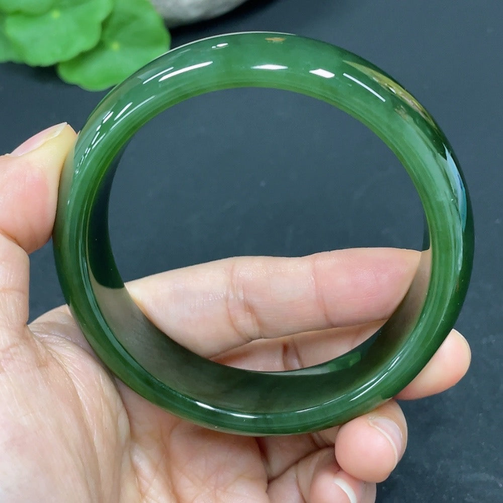 Hetian Jade Jasper Round Bracelet