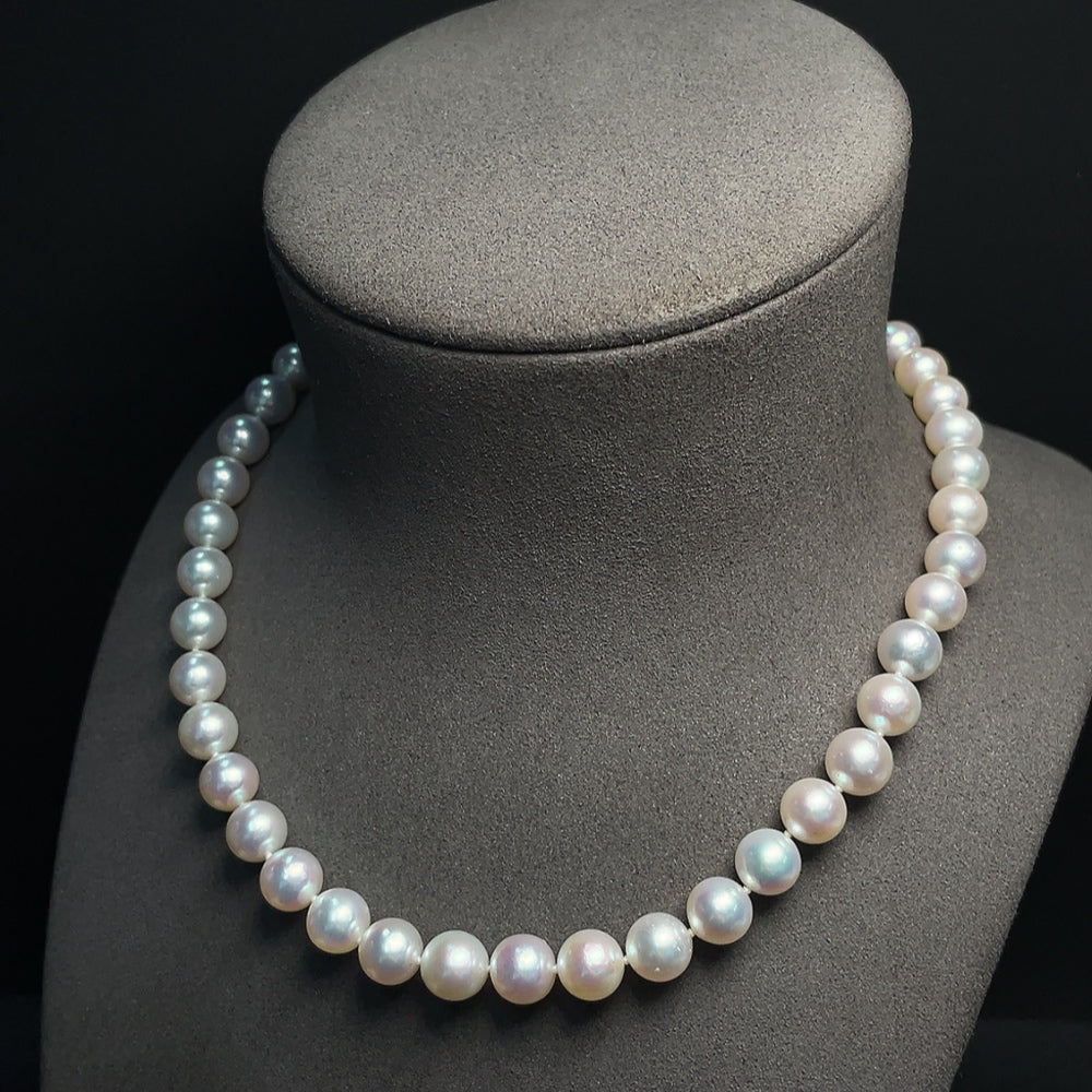 Seawater Pearl Necklace Non-Gold Total Weight Approximately 49.76g Size About 9.7mm